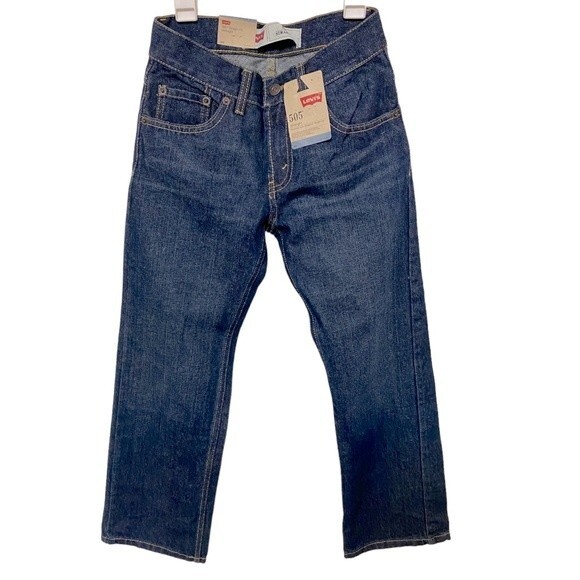 Levis 505 Straight Fit 10 Regular 25 x 25 Denim Jeans - Picture 1 of 7